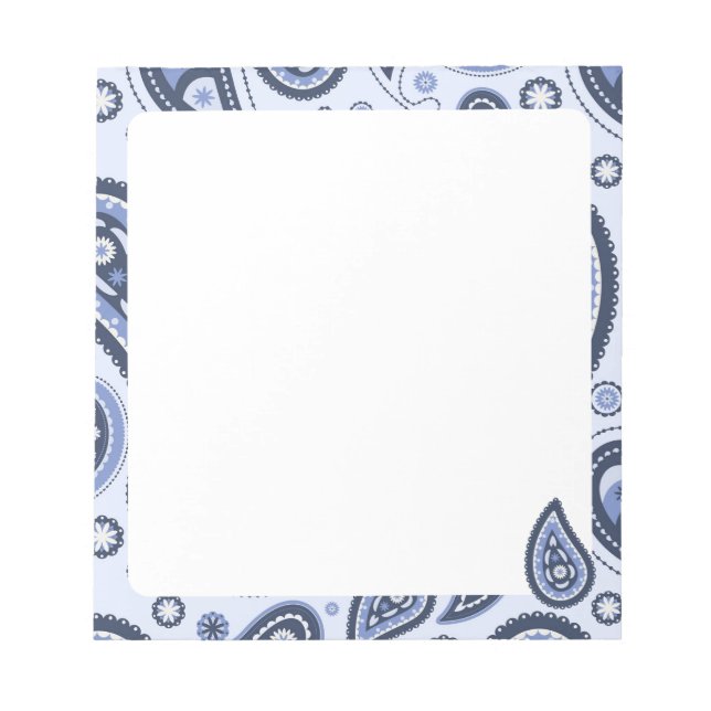 Bloc-note Dessin imprimé floral paisley complexe (Devant)