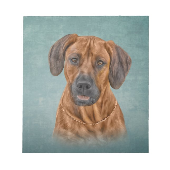 Bloc-note Dessin Rhodesian Ridgeback (Devant)