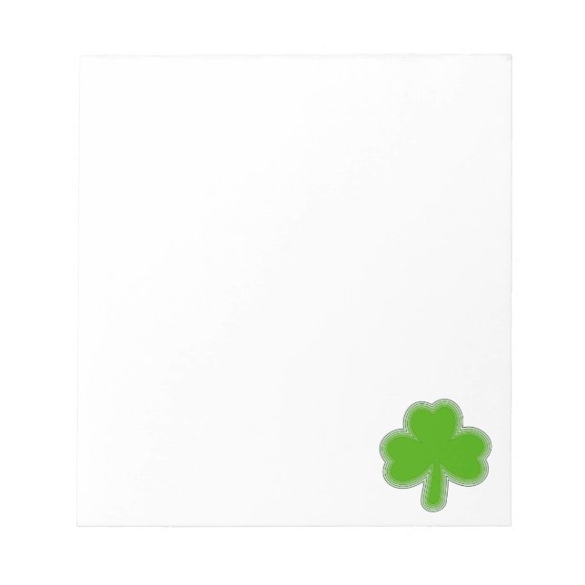 Bloc-note Dessin Shamrock De Saint Patrick (Devant)