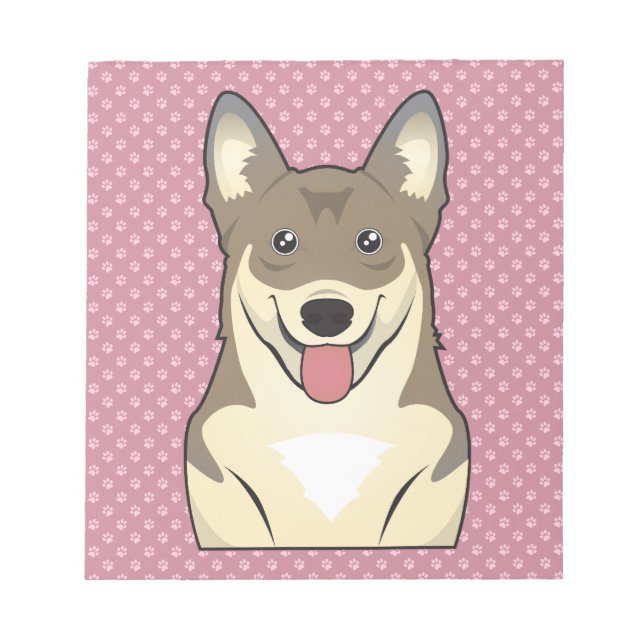 Bloc-note Dessin suédois Vallhund (Devant)