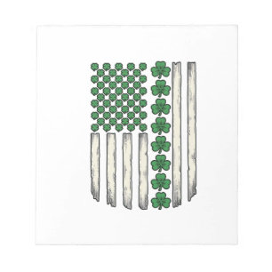 Bloc-note Dessin vectoriel vintage du drapeau américain Sham