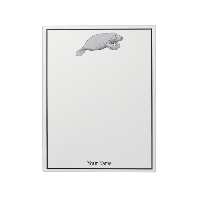 Bloc-note Dessin vintage Manate (Tourné)