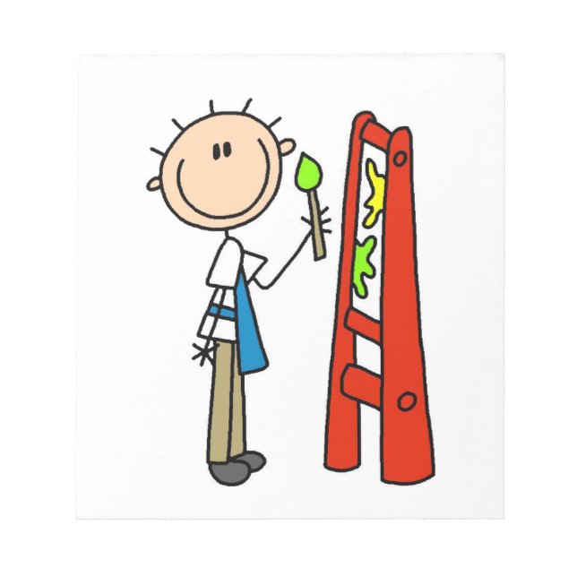 Bloc-note Dessinateur de bonhommes allumettes (Devant)