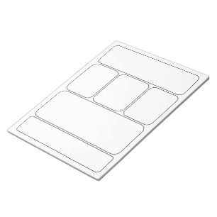 Bloc-note Dessinez vos propres BD et histoire - Modèles blan