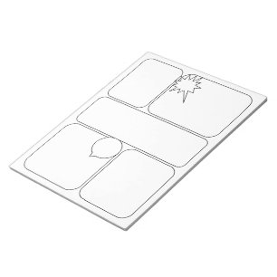 Bloc-note Dessinez vos propres BD Histoire Blank Modèles