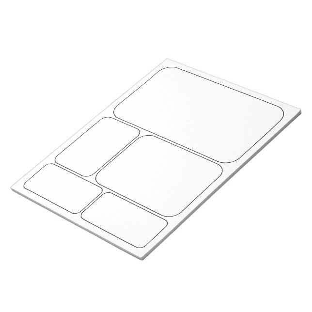 Bloc-note Dessinez vos propres BD Histoire Blank Modèles (Incliné)