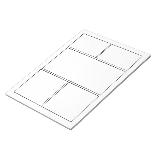 Bloc-note Dessinez vos propres BD | Pages vierges du livre (Incliné)