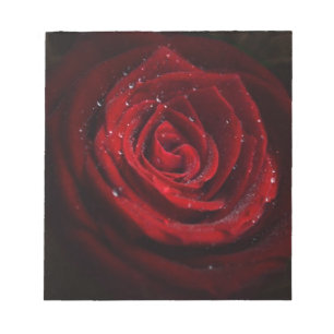 Bloc-note Destin rose d'amour de paix de fleur de motif de c