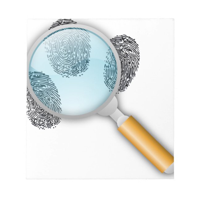 Bloc-note Détective Trouver Doigts Empreintes Mystères (Devant)