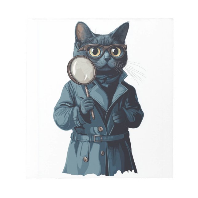 Bloc-note Détective Whiskers � Roman policier drôle de chat (Devant)