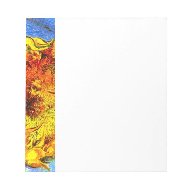Bloc-note Deux Coupes de tournesols Van Gogh (Devant)