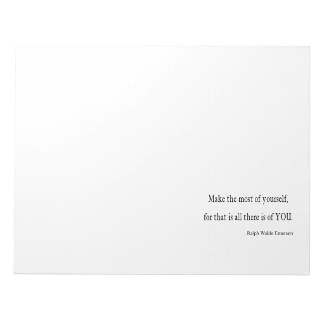 Bloc-note Devis vintage Emerson Inspirational - personnalisa (Devant)