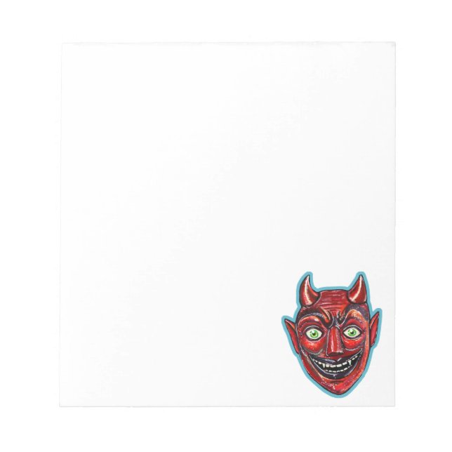 Bloc-note Diable Rouge Vintage Halloweenies  (Devant)