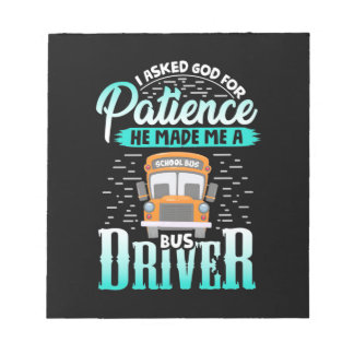 Bloc-note Dieu M'A Fait Conduire Un Bus