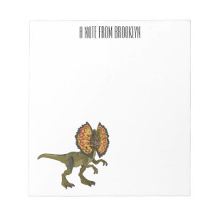 Bloc-note Dilophosaurus dessin animé