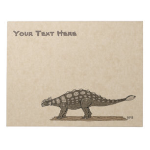 Bloc-note Dinosaure crétacé Ankylosaurus