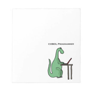 Bloc-note Dinosaure drôle de programmeur de COBOL
