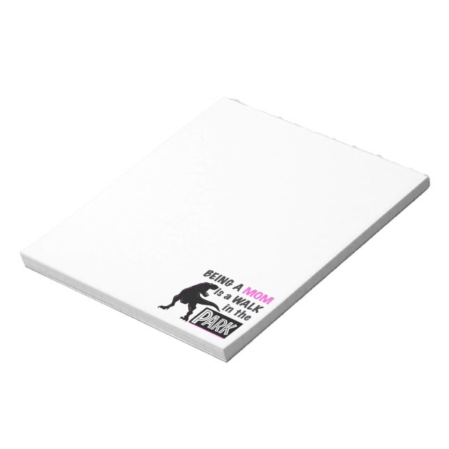 Bloc-note Dinosaure drôle Être maman est une promenade dans  (Tourné)