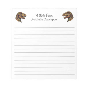 Bloc-note Dinosaure tendance T-Rex Tyrannosaurus