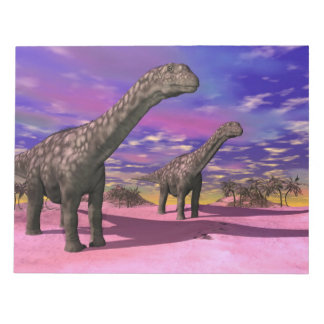 Bloc-note dinosaures Argentinosaurus - rendu 3D