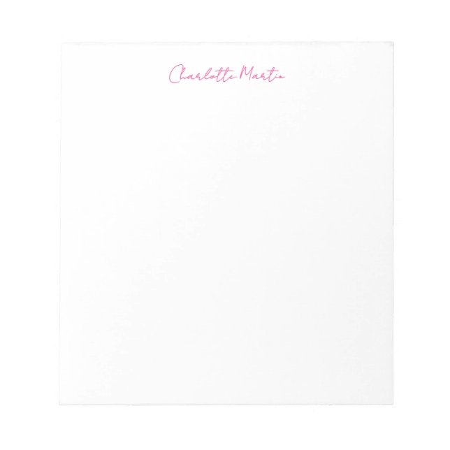 Bloc-note Directeur général consultant en chef blanc rose pr (Devant)