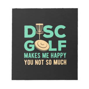 Bloc-note Disc Golf Makes Me Happy