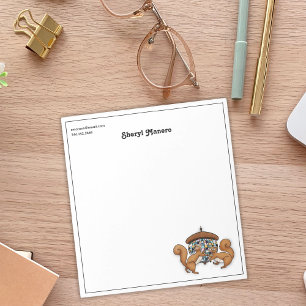 Bloc-note Disco écureuil personnalisé