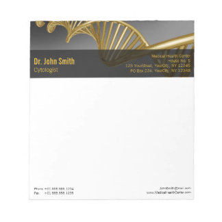Bloc-note DNA Strand Professional Gold Medical Luxury