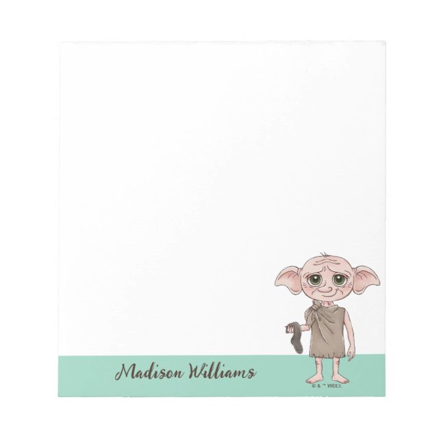 Bloc-note Dobby aquarelle personnage artistique (Devant)