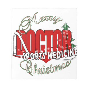 BLOC-NOTE DOCTEUR DE MÉDECINE DE SPORTS DE NOËL