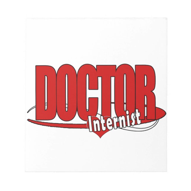 Bloc-note DOCTEUR interniste de LOGO (Devant)