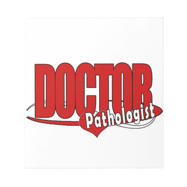 BLOC-NOTE DOCTEUR PATHOLOGIST DE LOGO (Devant)