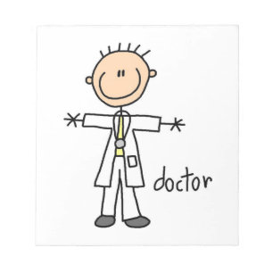 Bloc-note Docteur Stick Figure