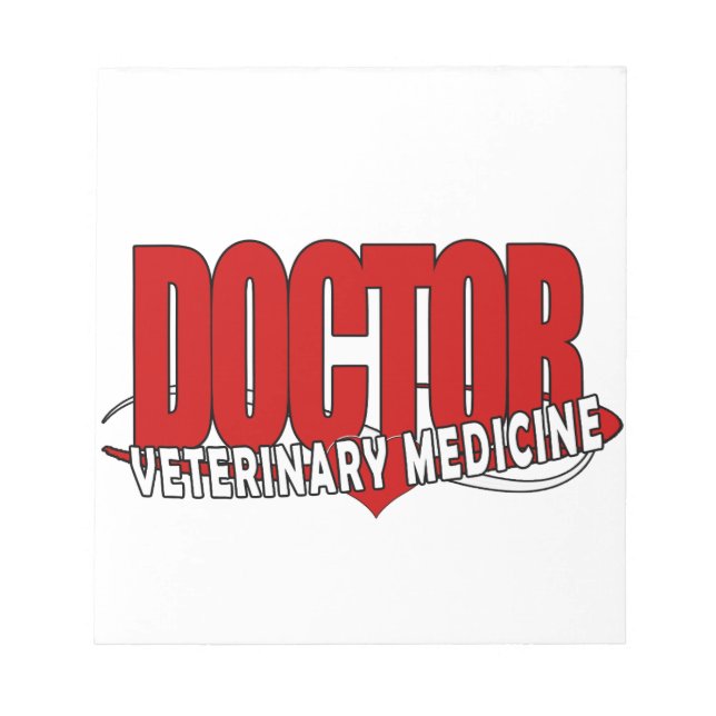 BLOC-NOTE DOCTEUR VÉTÉRINAIRE BIG RED (Devant)