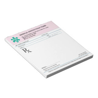 Bloc-note Doctor Prescription Medical RX Pad – Security Rose