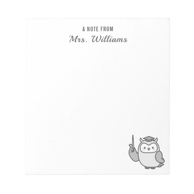 Bloc-note Doit Une Note De Nom Personnalisé Appréciation De  (Devant)