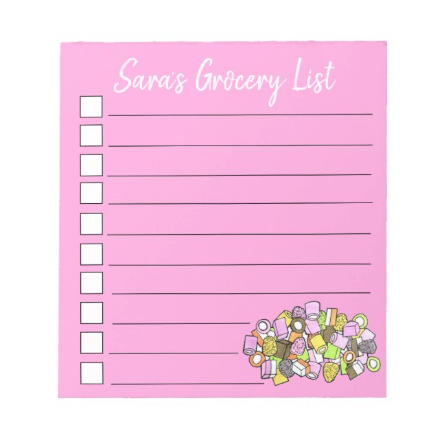 Bloc-note Dolly Mixte Royaume-Uni Fondant Confection Candy (Devant)