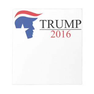 Bloc-note Donald Trump 2016 logos présidentiels