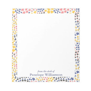 Bloc-note Doodités Fleurs Scandi colorées mignonnes Personna
