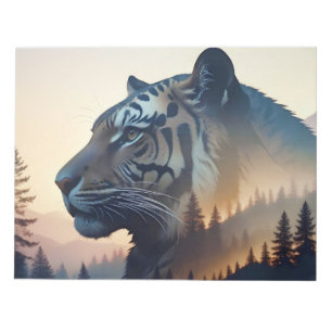 Bloc-note Double Tigre Exposition Nature animale Nature sauv