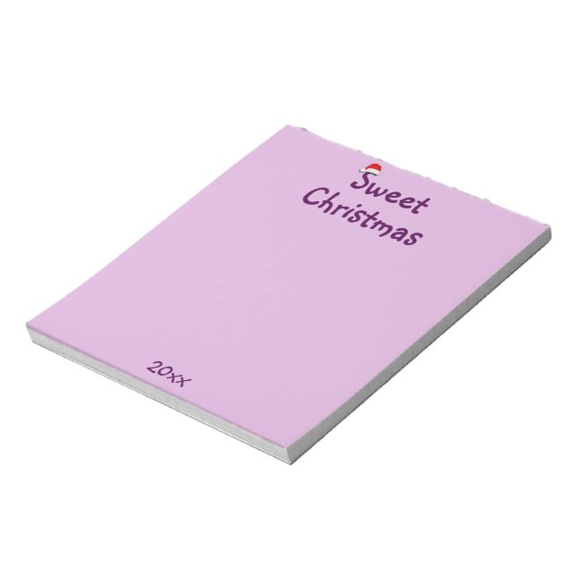 Bloc-note Douce coutume de Noël date (Tourné)