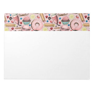 Bloc-note Douceurs sur rose