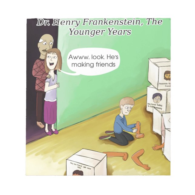 Bloc-note Dr. Henry Frankstien Youthful Years (Devant)
