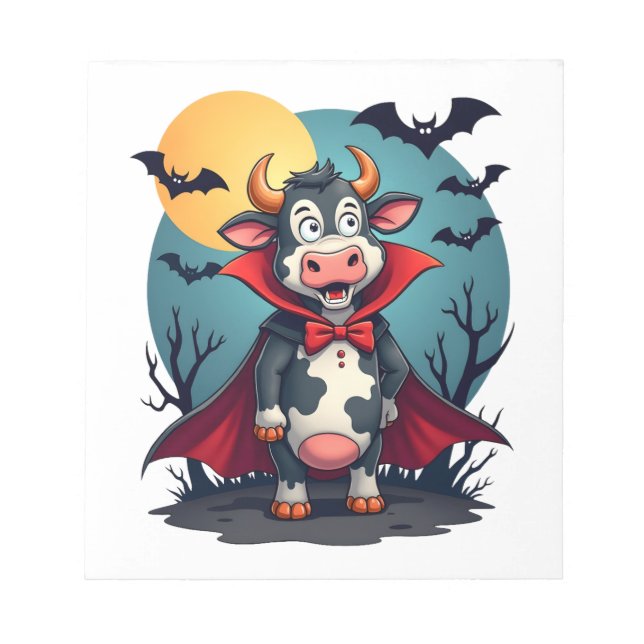 Bloc-note Dracula Cow se lève (Devant)