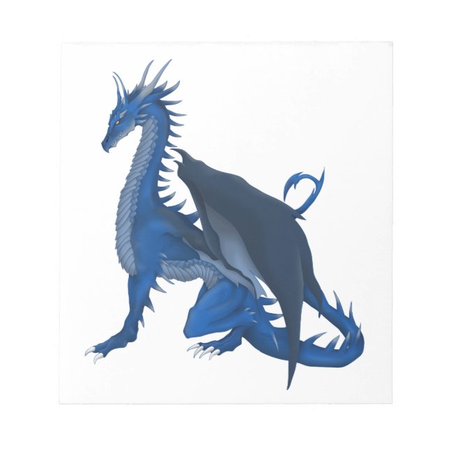 Bloc-note Dragon bleu (Devant)