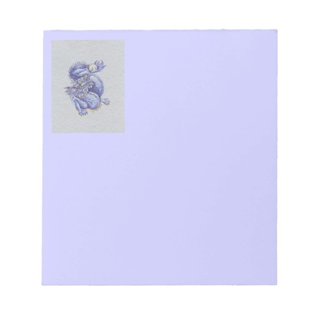 Bloc-note Dragon bleu (Devant)