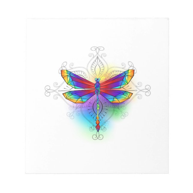 Bloc-note Dragonfly en arc-en-ciel (Devant)