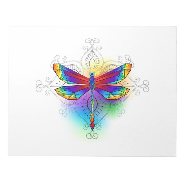 Bloc-note Dragonfly en arc-en-ciel (Devant)