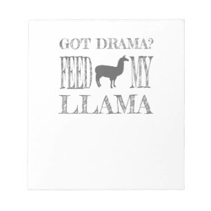 Bloc-note Drama Llama a reçu un Feed Drama My Llama