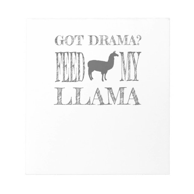 Bloc-note Drama Llama a reçu un Feed Drama My Llama (Devant)